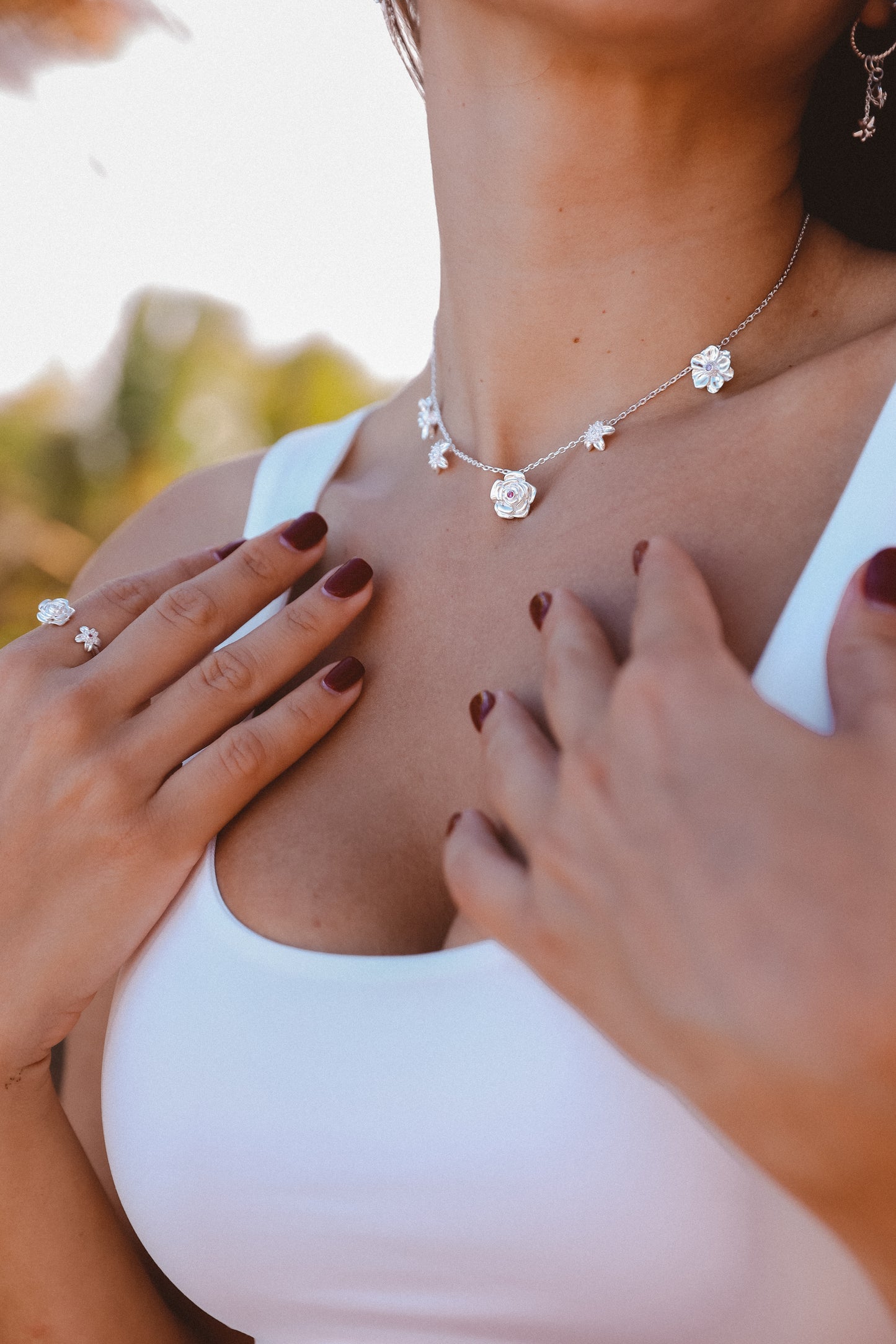 Blossom Silver Necklace