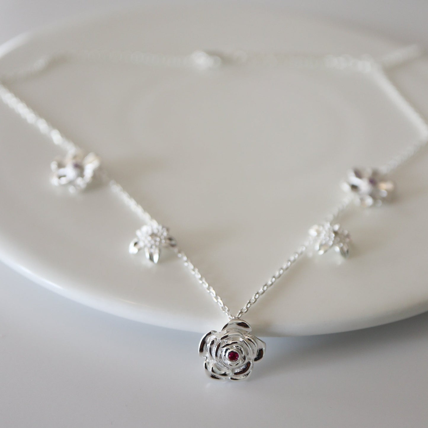 Blossom Silver Necklace