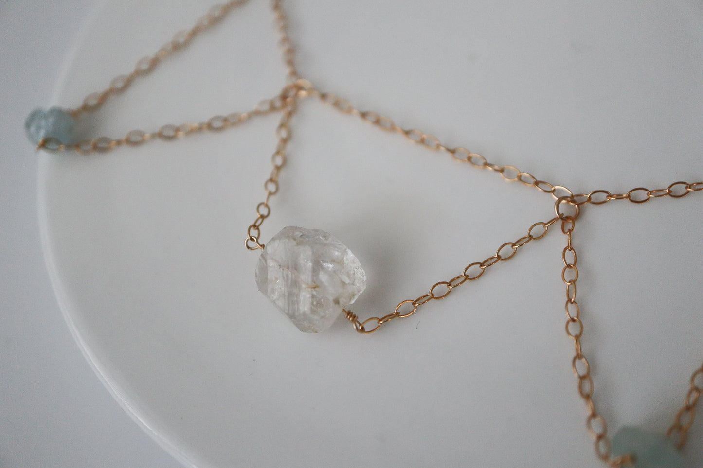 Quartz siren necklace