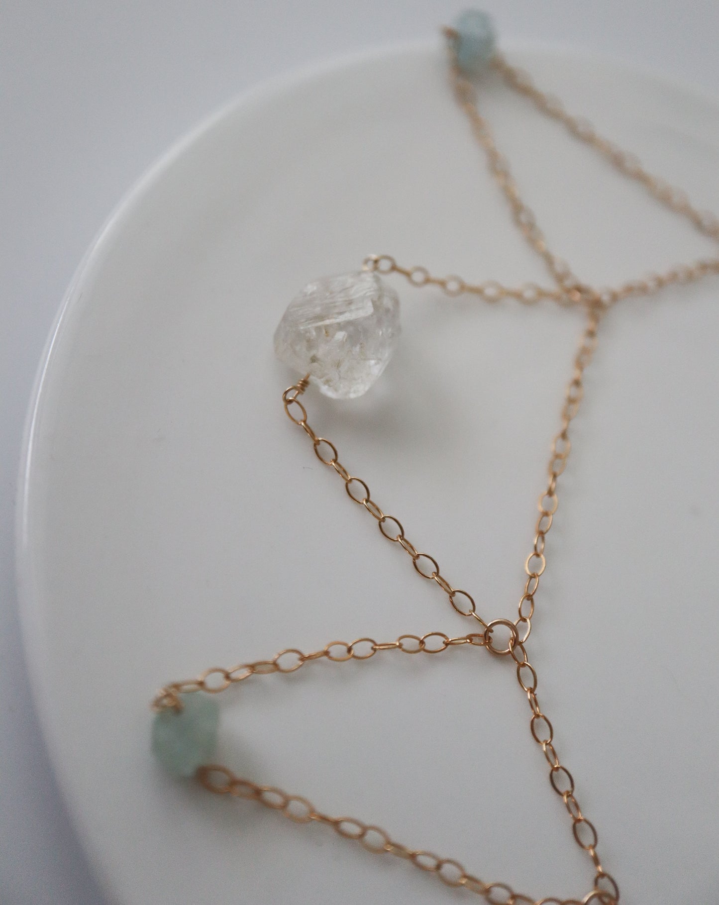 Quartz siren necklace